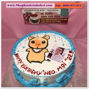 Bánh Sinh Nhật In Hình Ảnh - H396